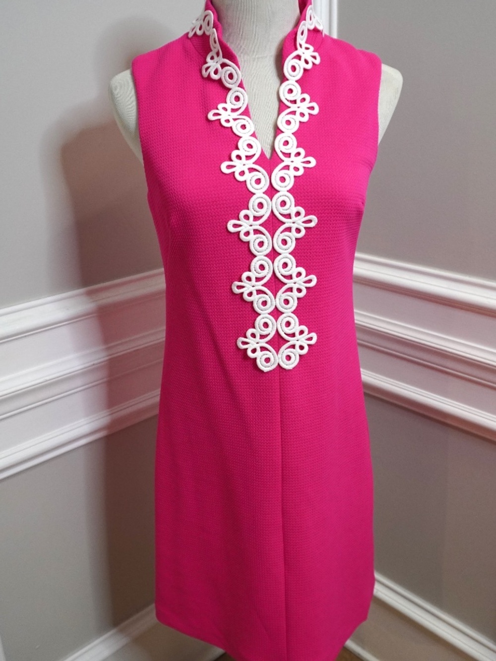 Vince Camuto Neon Pink Pencil Dress, Size 2